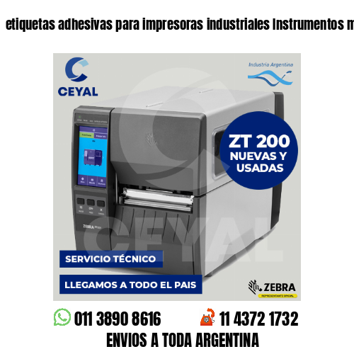 etiquetas adhesivas para impresoras industriales Instrumentos musicales