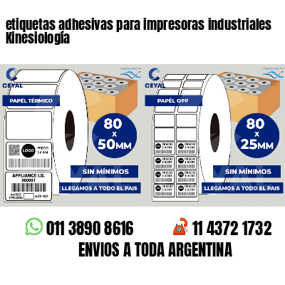 etiquetas adhesivas para impresoras industriales Kinesiología