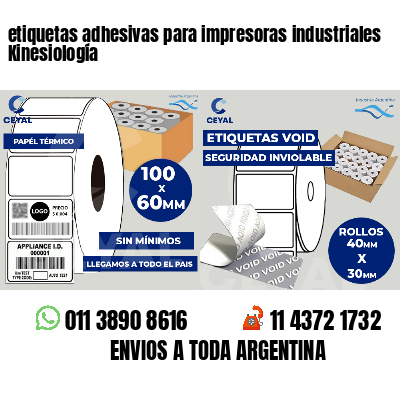 etiquetas adhesivas para impresoras industriales Kinesiología