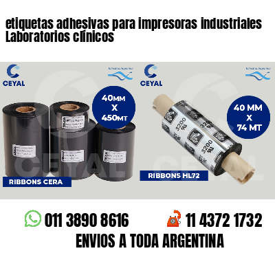 etiquetas adhesivas para impresoras industriales Laboratorios clínicos