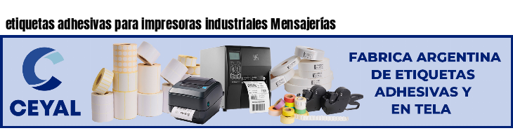 etiquetas adhesivas para impresoras industriales Mensajerías