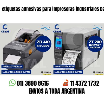 etiquetas adhesivas para impresoras industriales bazar