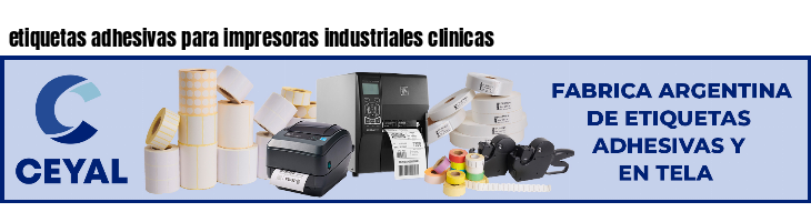 etiquetas adhesivas para impresoras industriales clinicas