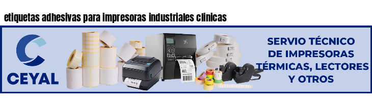 etiquetas adhesivas para impresoras industriales clinicas