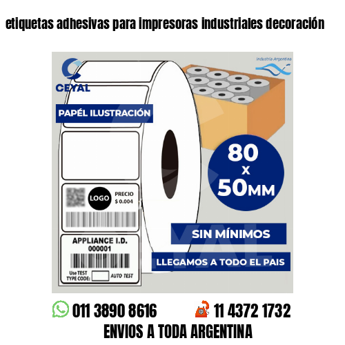 etiquetas adhesivas para impresoras industriales decoración