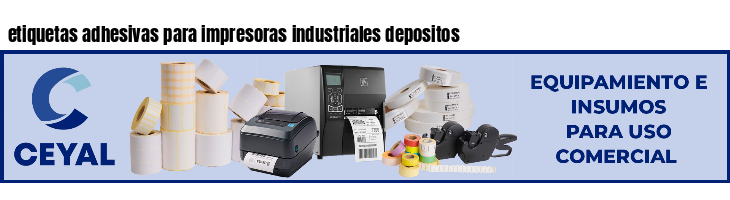 etiquetas adhesivas para impresoras industriales depositos