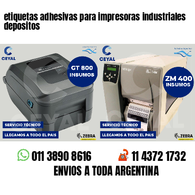 etiquetas adhesivas para impresoras industriales depositos