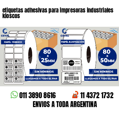 etiquetas adhesivas para impresoras industriales kioscos
