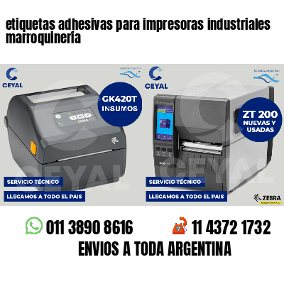 etiquetas adhesivas para impresoras industriales marroquinería