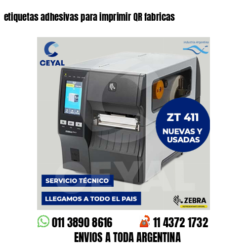 etiquetas adhesivas para imprimir QR fabricas
