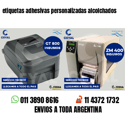 etiquetas adhesivas personalizadas alcolchados