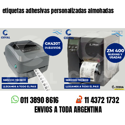 etiquetas adhesivas personalizadas almohadas