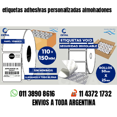 etiquetas adhesivas personalizadas almohadones