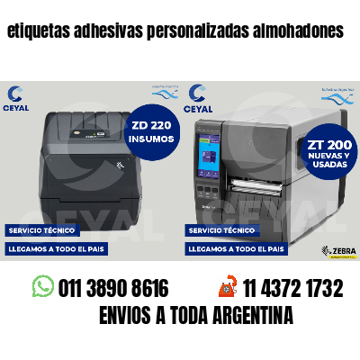 etiquetas adhesivas personalizadas almohadones