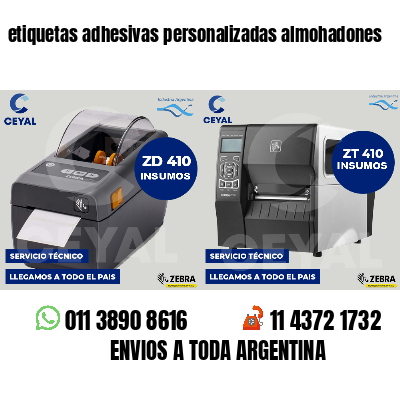 etiquetas adhesivas personalizadas almohadones
