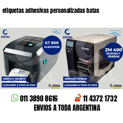 etiquetas adhesivas personalizadas batas