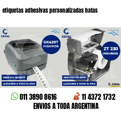 etiquetas adhesivas personalizadas batas
