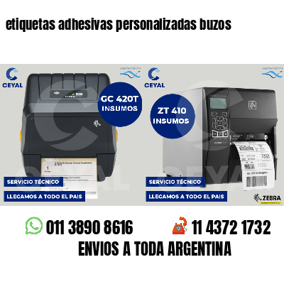 etiquetas adhesivas personalizadas buzos