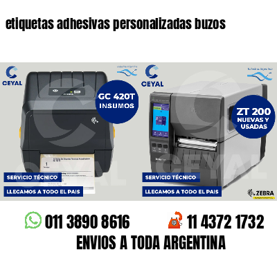 etiquetas adhesivas personalizadas buzos