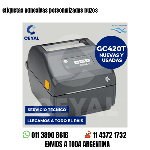 etiquetas adhesivas personalizadas buzos