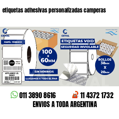 etiquetas adhesivas personalizadas camperas