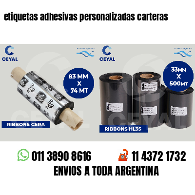 etiquetas adhesivas personalizadas carteras