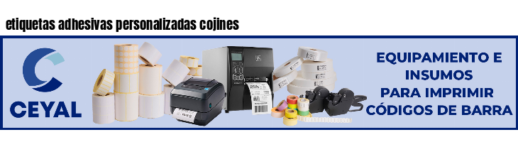 etiquetas adhesivas personalizadas cojines