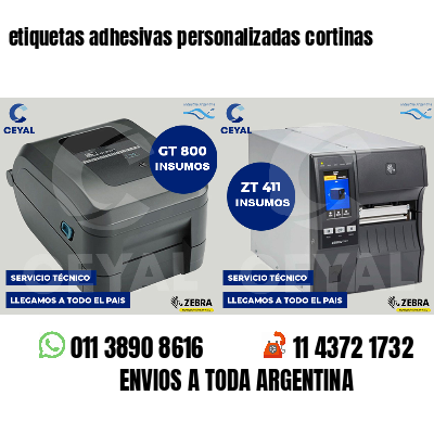 etiquetas adhesivas personalizadas cortinas