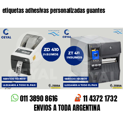 etiquetas adhesivas personalizadas guantes