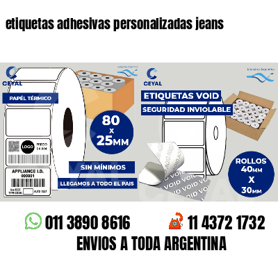 etiquetas adhesivas personalizadas jeans