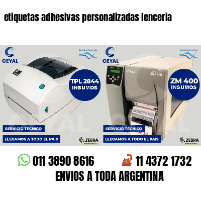 etiquetas adhesivas personalizadas lenceria