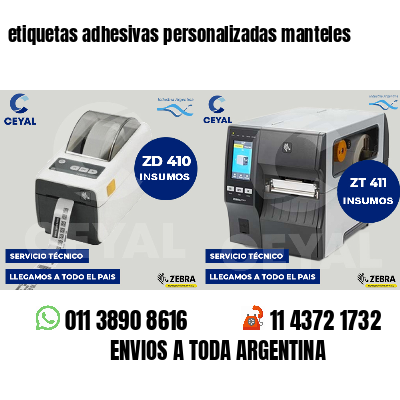 etiquetas adhesivas personalizadas manteles