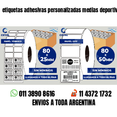 etiquetas adhesivas personalizadas medias deportivas
