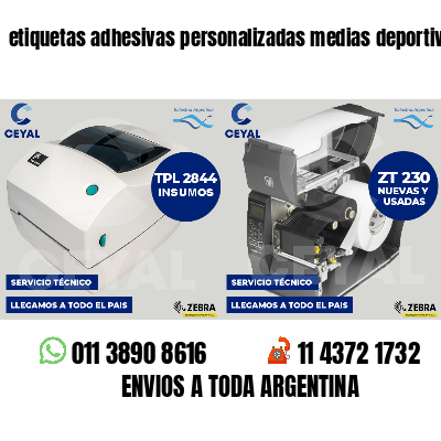 etiquetas adhesivas personalizadas medias deportivas