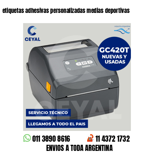 etiquetas adhesivas personalizadas medias deportivas