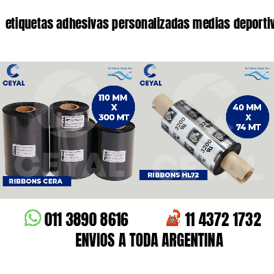 etiquetas adhesivas personalizadas medias deportivas