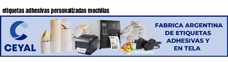 etiquetas adhesivas personalizadas mochilas