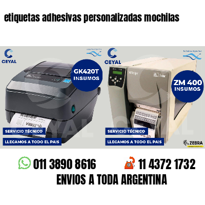 etiquetas adhesivas personalizadas mochilas