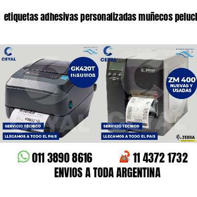 etiquetas adhesivas personalizadas muñecos peluche