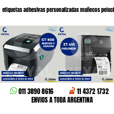 etiquetas adhesivas personalizadas muñecos peluche