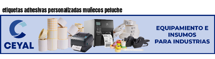 etiquetas adhesivas personalizadas muñecos peluche