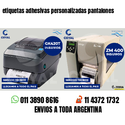 etiquetas adhesivas personalizadas pantalones