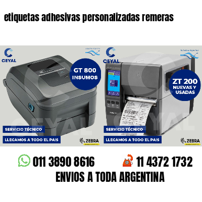 etiquetas adhesivas personalizadas remeras