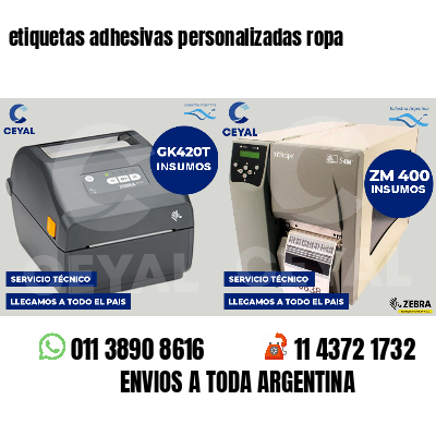 etiquetas adhesivas personalizadas ropa