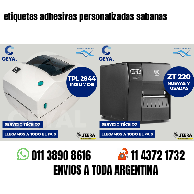 etiquetas adhesivas personalizadas sabanas