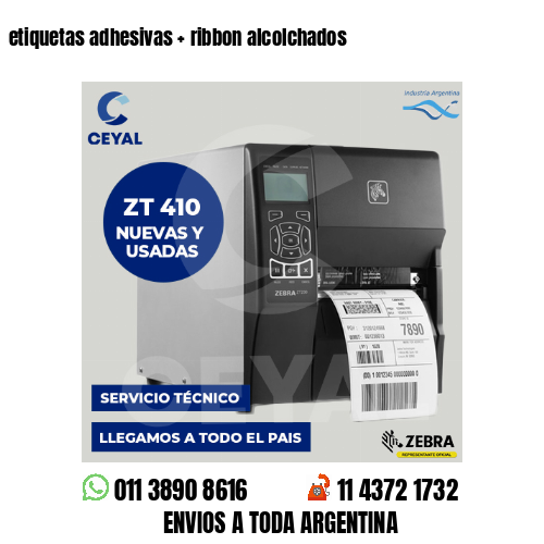 etiquetas adhesivas   ribbon alcolchados