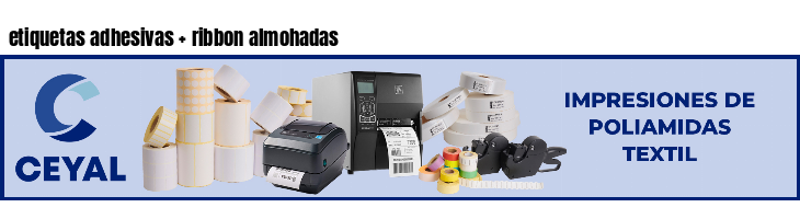 etiquetas adhesivas   ribbon almohadas