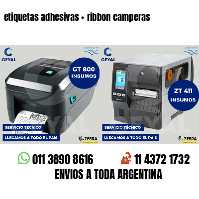 etiquetas adhesivas   ribbon camperas