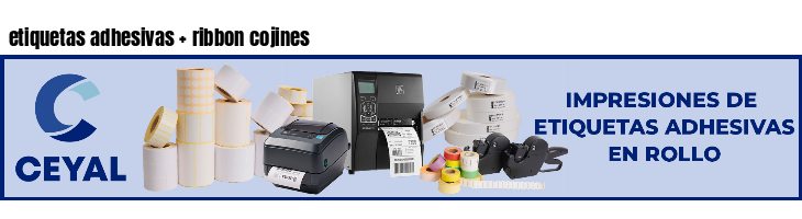 etiquetas adhesivas   ribbon cojines