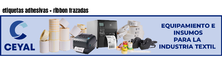 etiquetas adhesivas ribbon frazadas